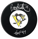 Bryan Trottier Autographed Pittsburgh Penguins HOF Inscribed Puck CoJo Sport Collectables Inc.
