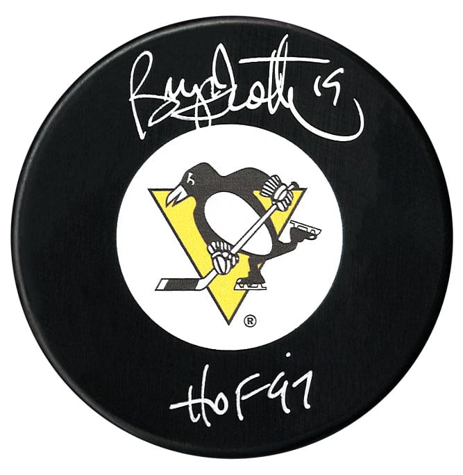 Bryan Trottier Autographed Pittsburgh Penguins HOF Inscribed Puck CoJo Sport Collectables Inc.