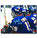 Bryan Trottier New York Islanders Autographed Bench 8x10 Photo CoJo Sport Collectables