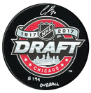 Cayden Primeau Autographed 2017 NHL Draft Inscribed Puck CoJo Sport Collectables Inc.