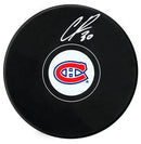 Cayden Primeau Autographed Montreal Canadiens Puck CoJo Sport Collectables Inc.