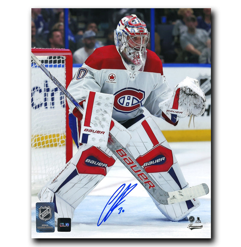 Cayden Primeau Montreal Canadiens Autographed Away 8x10 Photo CoJo Sport Collectables Inc.