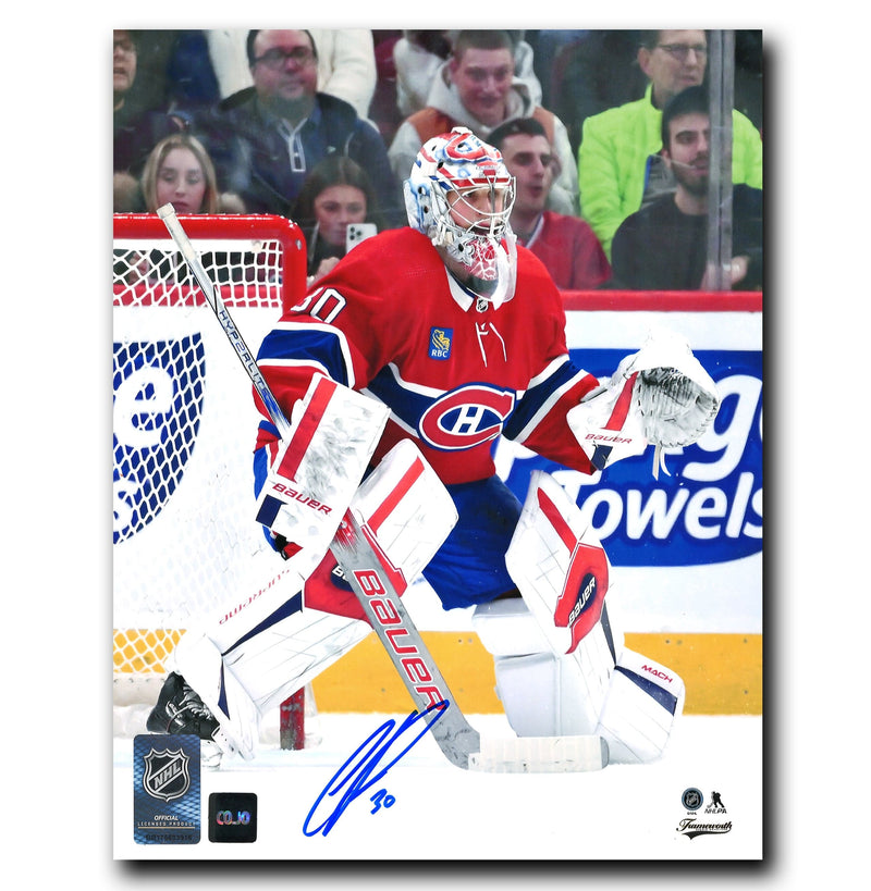 Cayden Primeau Montreal Canadiens Autographed Home 8x10 Photo CoJo Sport Collectables Inc.