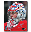 Cayden Primeau Montreal Canadiens Autographed Mask Vertical 8x10 Photo CoJo Sport Collectables Inc.