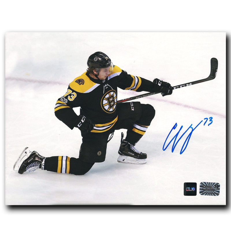 Charlie McAvoy Boston Bruins Autographed Goal Celebration 8x10 Photo CoJo Sport Collectables Inc.