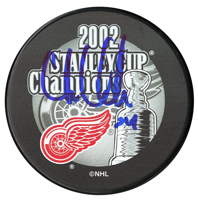 Chris Chelios Autographed Detroit Red Wings 2002 Stanley Cup Champions Puck CoJo Sport Collectables Inc.