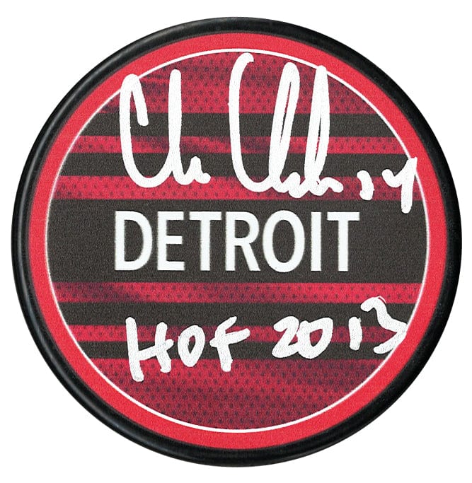 Chris Chelios Autographed Detroit Red Wings Reverse Retro 2.0 Puck CoJo Sport Collectables Inc.