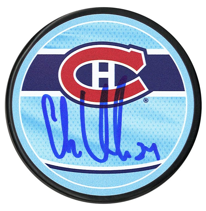 Chris Chelios Autographed Montreal Canadiens Reverse Retro 2.0 Puck CoJo Sport Collectables Inc.