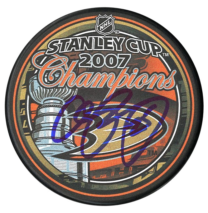 Chris Pronger Autographed Anaheim Ducks 2007 Stanley Cup Champions Puck CoJo Sport Collectables Inc.