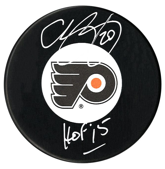 Chris Pronger Autographed Philadelphia Flyers HOF Inscribed Puck CoJo Sport Collectables Inc.