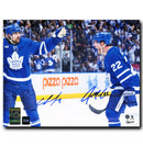 Chris Tanev and Jake McCabe Toronto Maple Leafs Dual Autographed Goal Celebration 8x10 Photo CoJo Sport Collectables Inc.