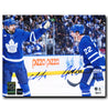 Chris Tanev and Jake McCabe Toronto Maple Leafs Dual Autographed Goal Celebration 8x10 Photo CoJo Sport Collectables Inc.