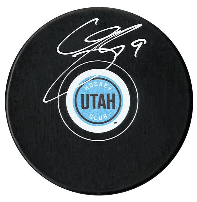 Clayton Keller Autographed Utah Mammoth Puck CoJo Sport Collectables Inc.