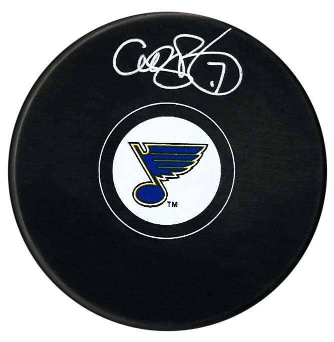 Cliff Ronning Autographed St. Louis Blues Puck CoJo Sport Collectables Inc.