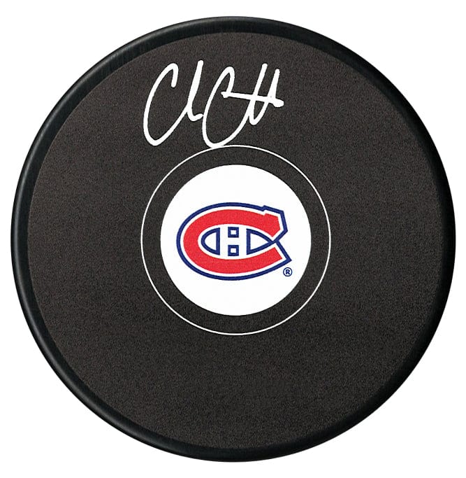 Cole Caufield Autographed Montreal Canadiens Puck CoJo Sport Collectables Inc.