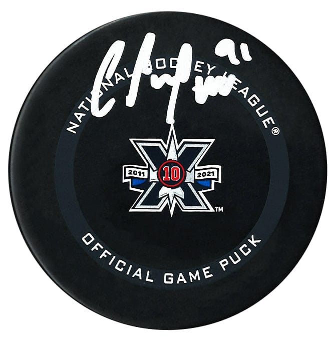 Cole Perfetti Autographed Winnipeg Jets 10th Anniversary Official Puck CoJo Sport Collectables Inc.