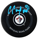 Cole Perfetti Autographed Winnipeg Jets Official Puck - CoJo Sport Collectables Inc.
