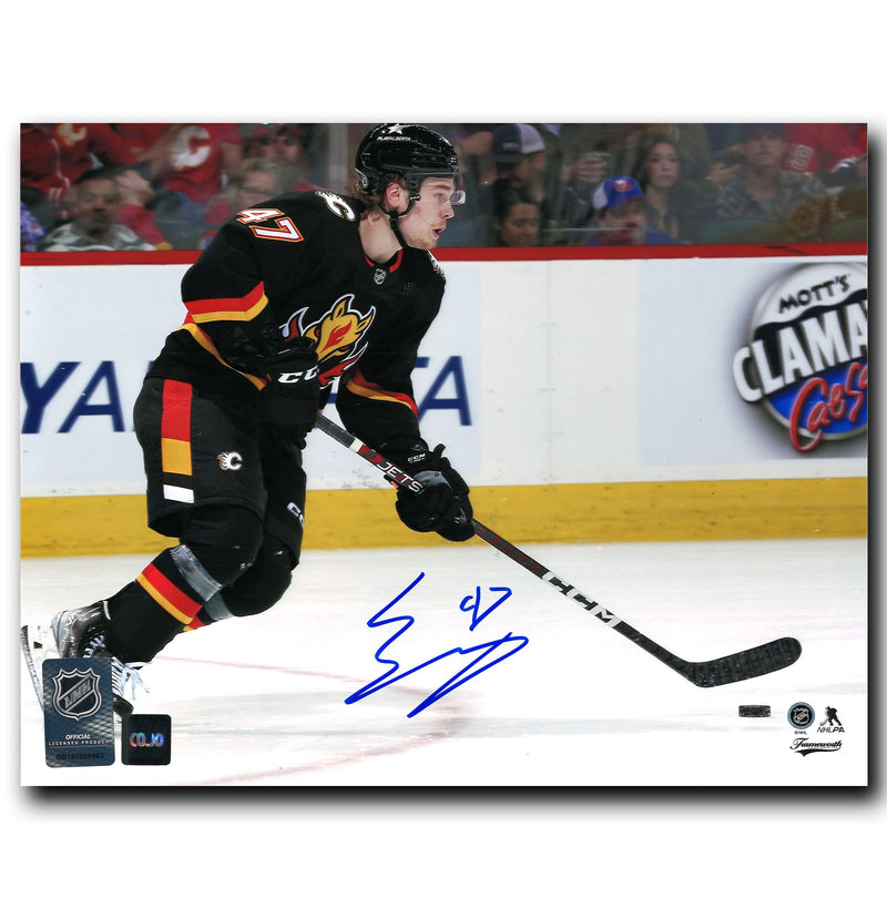 Connor Zary Calgary Flames Autographed Action 8x10 Photo CoJo Sport Collectables Inc.