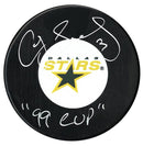 Craig Ludwig Autographed Dallas Stars Stanley Cup Inscribed Puck CoJo Sport Collectables Inc.