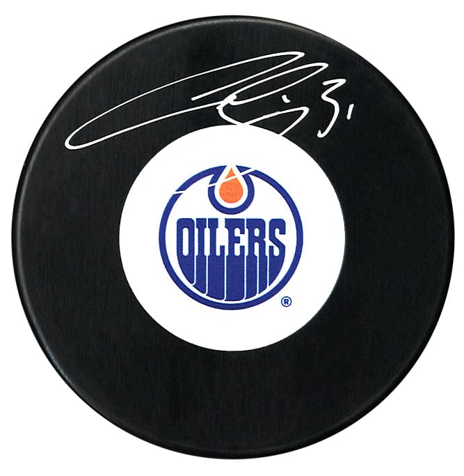 Curtis Joseph Autographed Edmonton Oilers Puck CoJo Sport Collectables Inc.