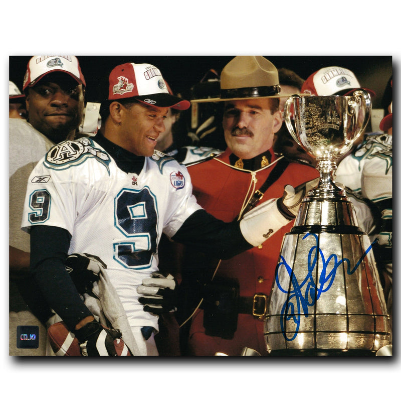 Damon Allen Toronto Argonauts Autographed Grey Cup 8x10 Photo CoJo Sport Collectables Inc.