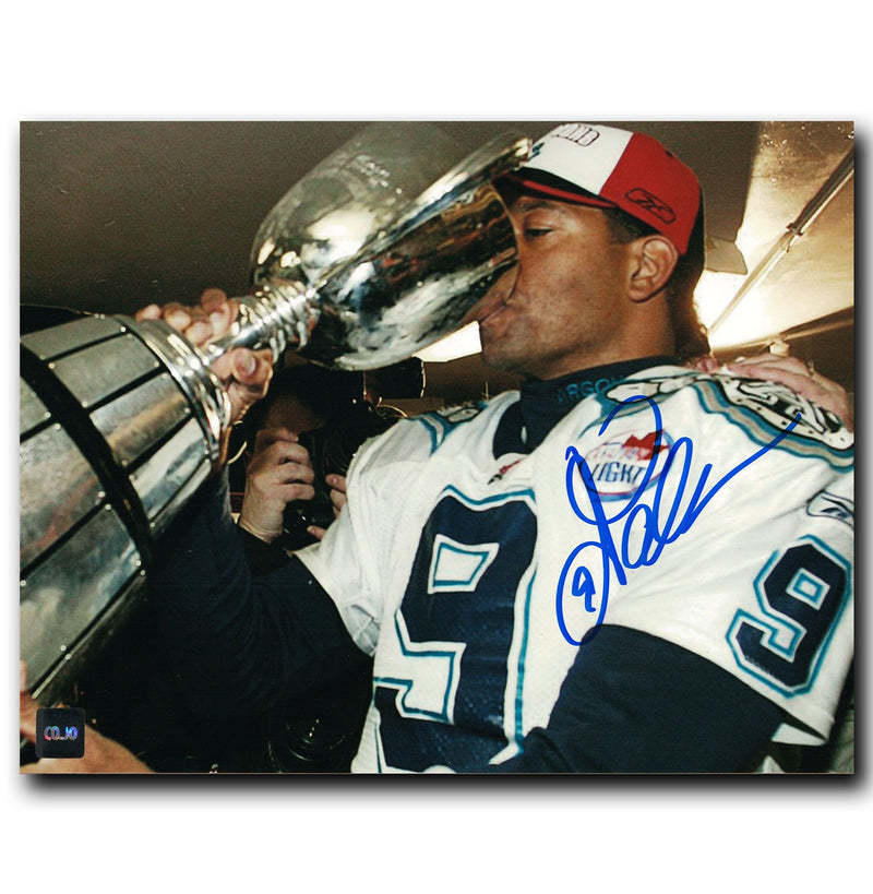 Damon Allen Toronto Argonauts Autographed Grey Cup 8x10 Photo CoJo Sport Collectables Inc.