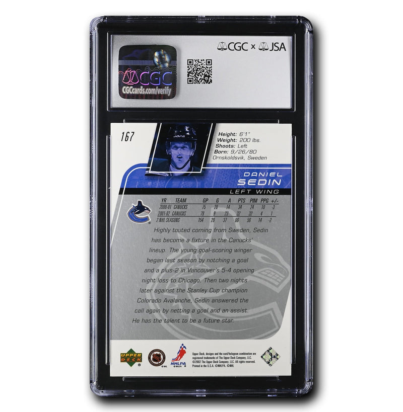 Daniel Sedin Autographed 2002-03 Upper Deck