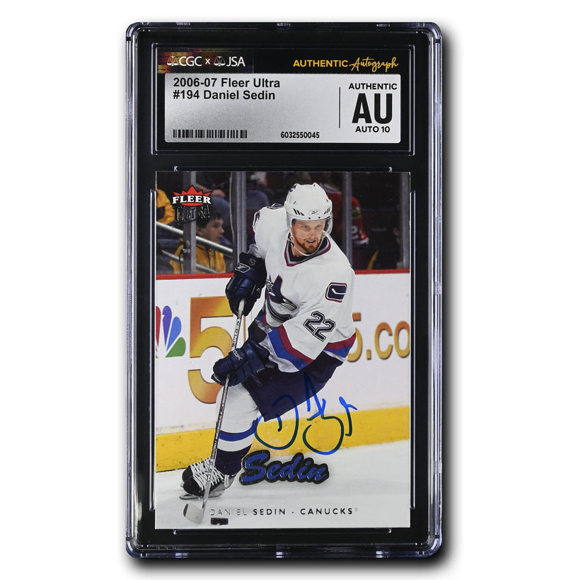 Daniel Sedin Autographed 2006-07 Fleer Ultra