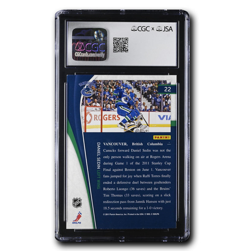 Daniel Sedin Autographed 2011-12 Panini Pinnacle