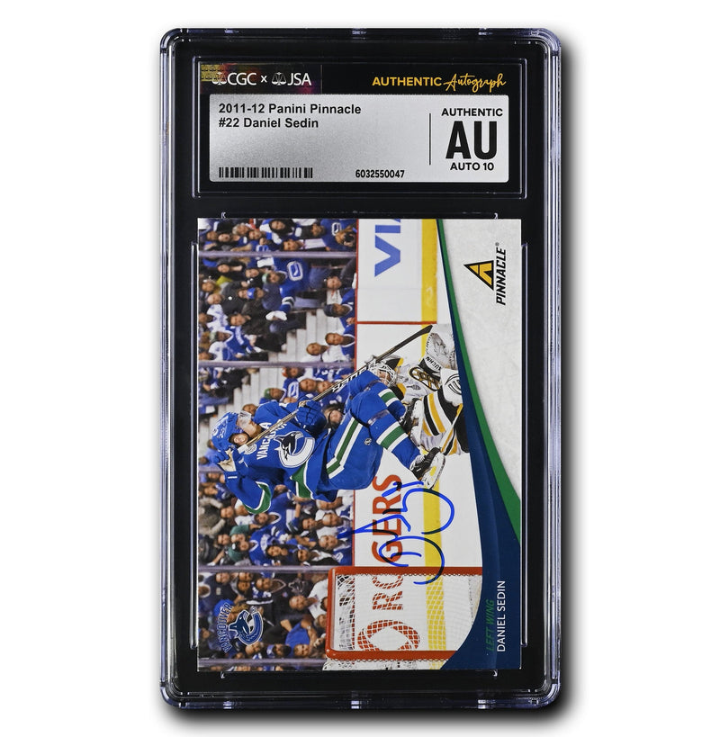 Daniel Sedin Autographed 2011-12 Panini Pinnacle