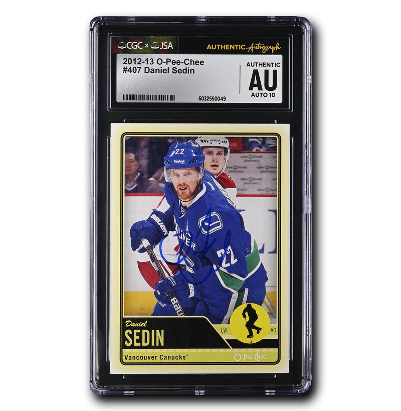 Daniel Sedin Autographed 2012-13 O-Pee-Chee