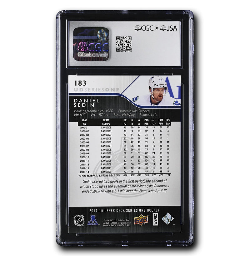 Daniel Sedin Autographed 2014-15 Upper Deck