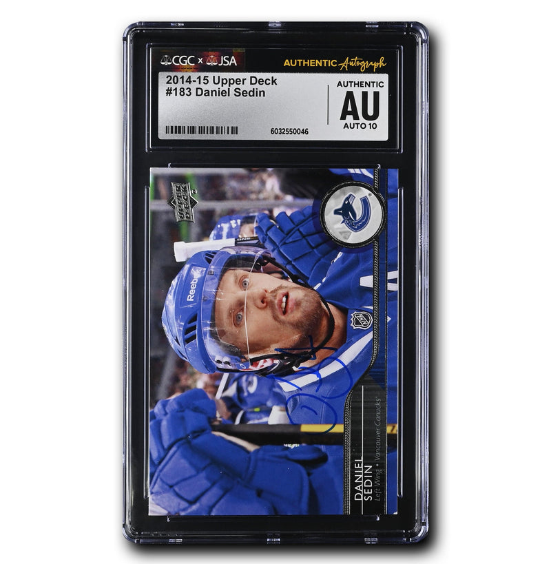 Daniel Sedin Autographed 2014-15 Upper Deck