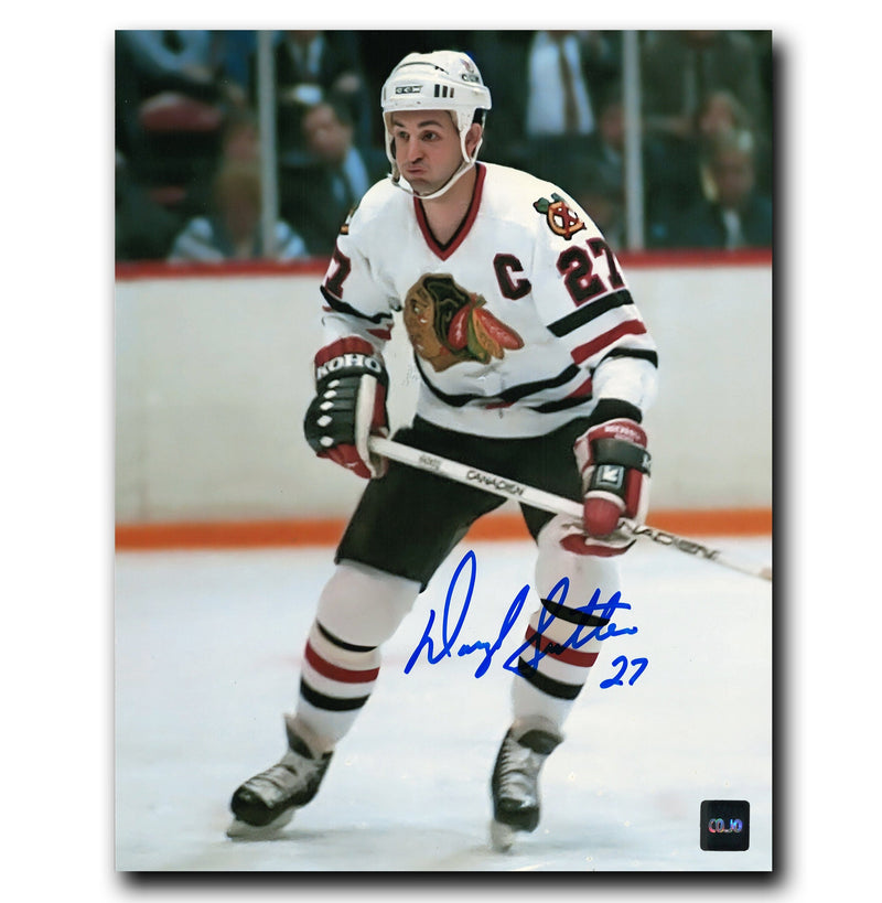 Darryl Sutter Chicago Blackhawks Autographed 8x10 Photo (White) CoJo Sport Collectables Inc.