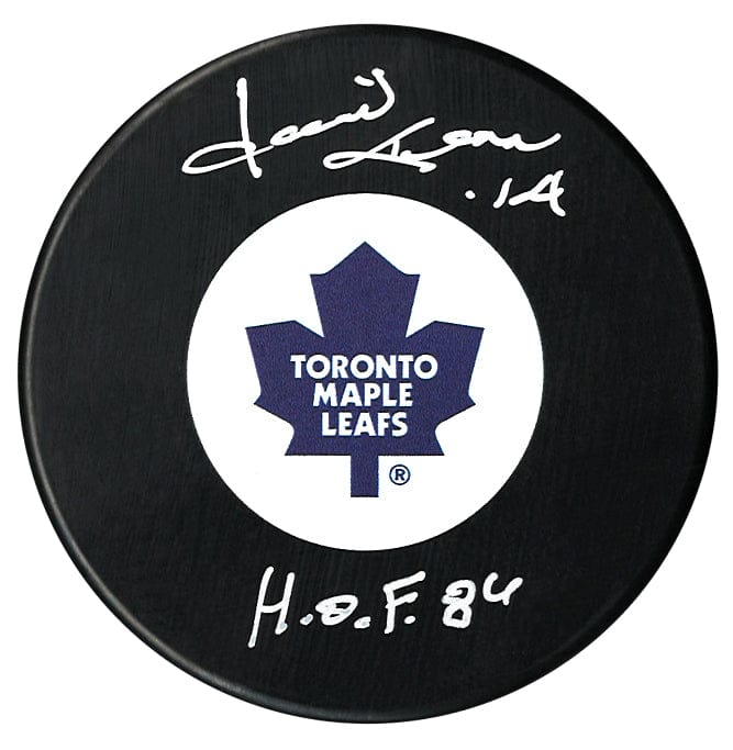 Dave Keon Autographed Toronto Maple Leafs HOF Inscribed Puck CoJo Sport Collectables Inc.