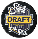 David Reinbacher Autographed 2023 Inscribed NHL Draft Puck CoJo Sport Collectables Inc.