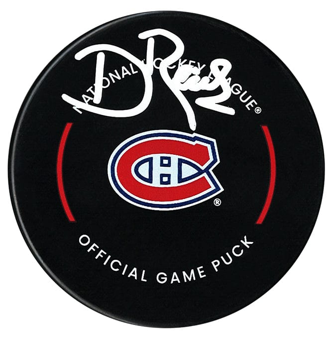 David Reinbacher Autographed Montreal Canadiens Official Puck CoJo Sport Collectables Inc.