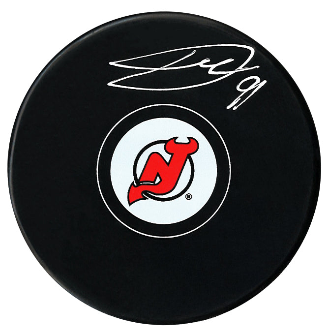 Dawson Mercer Autographed New Jersey Devils Puck