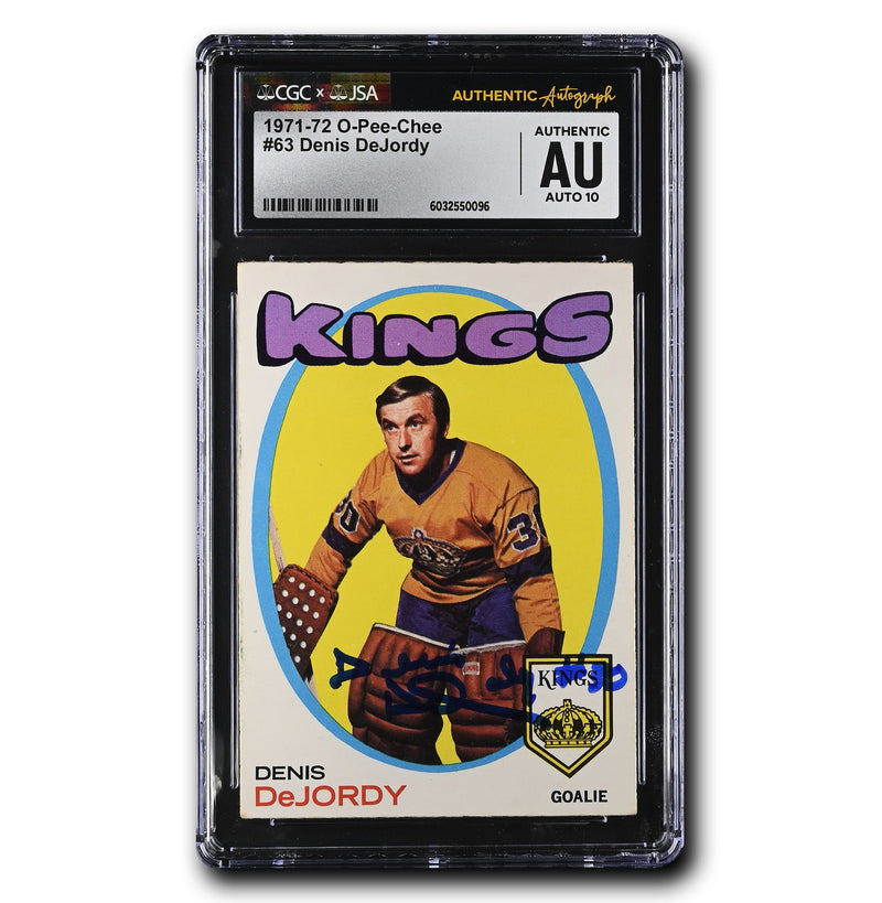Denis DeJordy Autographed 1971-72 O-Pee-Chee