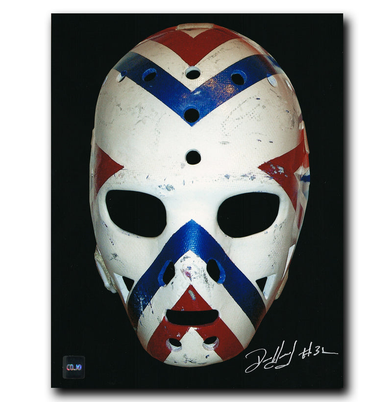 Denis Herron Montreal Canadiens Autographed Mask 8x10 Photo