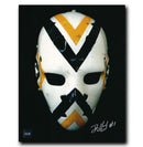 Denis Herron Pittsburgh Penguins Autographed Mask 8x10 Photo CoJo Sport Collectables