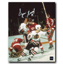 Denis Savard Chicago Blackhawks Autographed Goal Celebration 8x10 Photo CoJo Sport Collectables Inc.