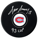 Denis Savard Autographed Montreal Canadiens Stanley Cup Inscribed Puck - CoJo Sport Collectables Inc.