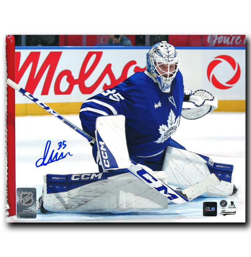 Dennis Hildeby Toronto Maple Leafs Autographed Save 8x10 Photo