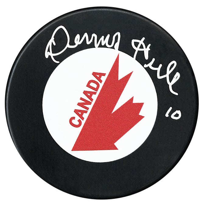 Dennis Hull Autographed Canada Cup Puck CoJo Sport Collectables