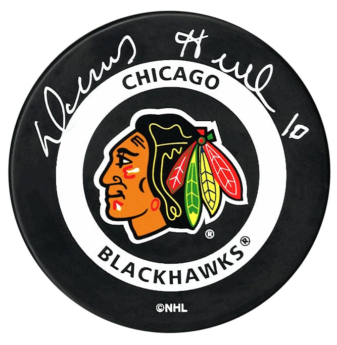 Dennis Hull Autographed Chicago Blackhawks Official Puck CoJo Sport Collectables