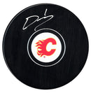 Devin Cooley Autographed Calgary Flames Puck - CoJo Sport Collectables Inc.