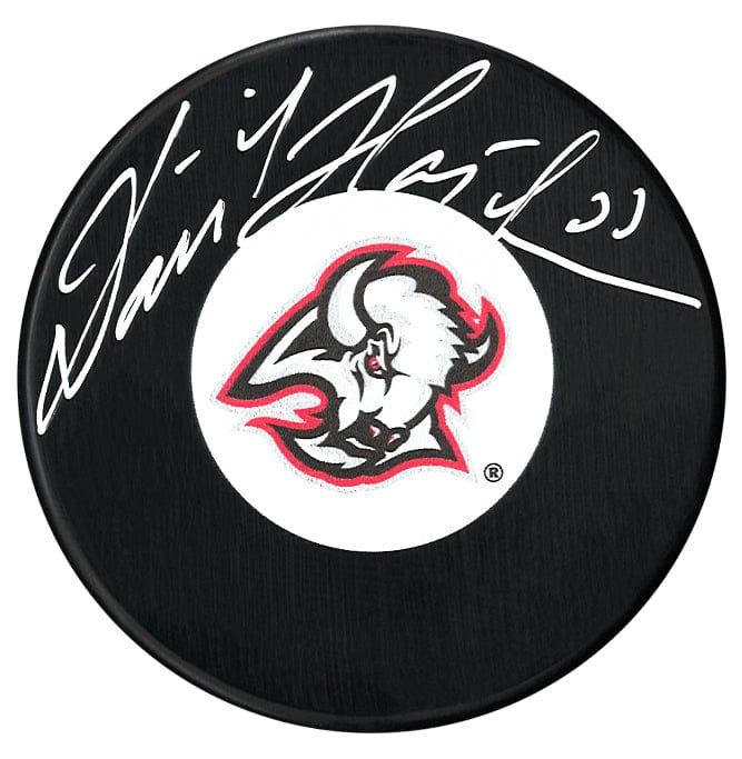 Dominik Hasek Autographed Buffalo Sabres Goathead Puck CoJo Sport Collectables Inc.