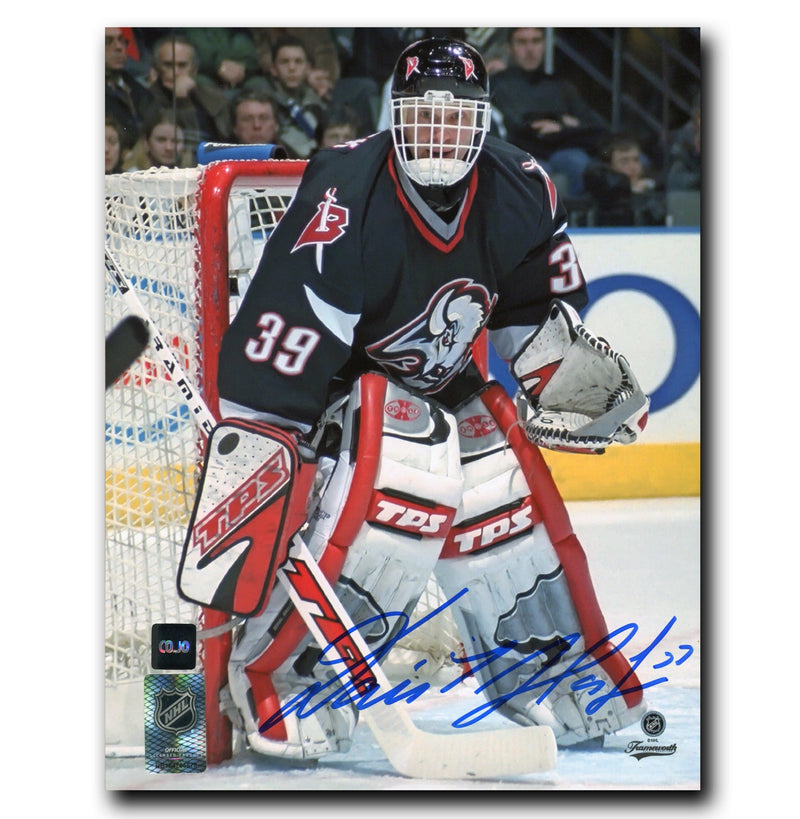 Dominik Hasek Buffalo Sabres Autographed Goathead Action 8x10 Photo CoJo Sport Collectables Inc.