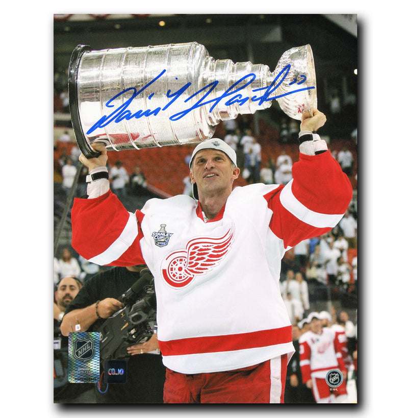 Dominik Hasek Detroit Red Wings Autographed 2008 Stanley Cup 8x10 Photo CoJo Sport Collectables Inc.